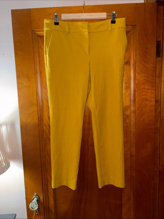 Ann Taylor Factory Pants - Ann Taylor Factory Straight-Leg Trousers in Mustard
